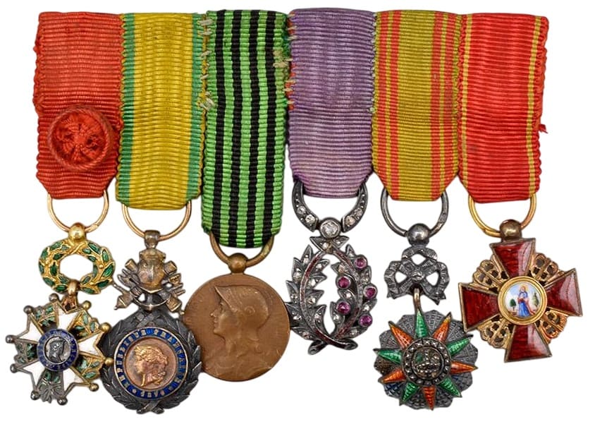 Miniature group combining French, Tunisian, and Imperial Russian awards.jpg