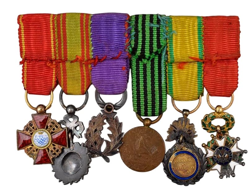 Miniature group combining French, Tunisian, and  Imperial Russian awards.jpg