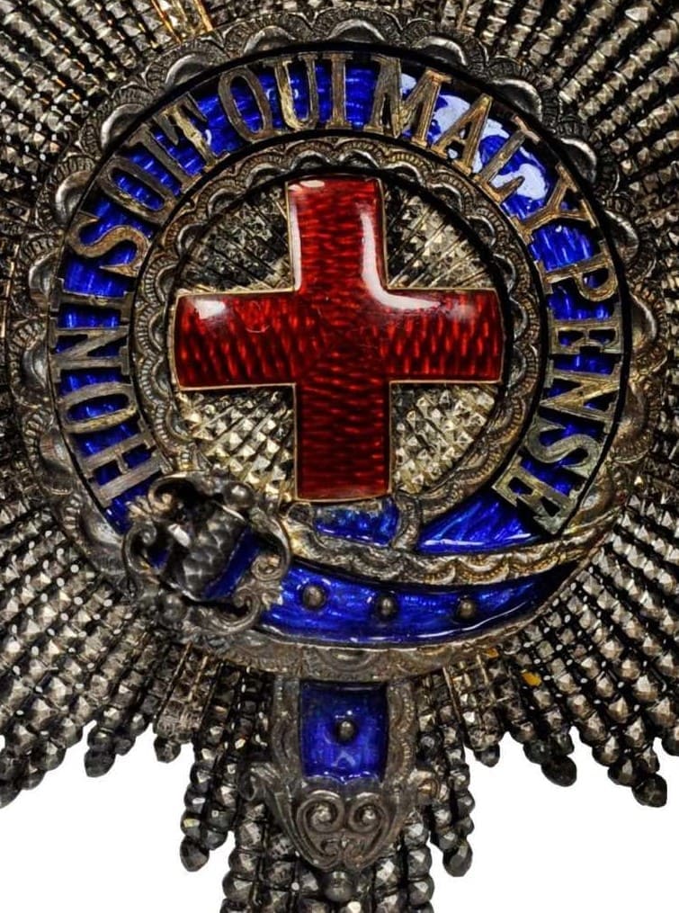 Most Noble Order of the Garter  Silver Breast Star made by Paul Stopin, Paris.jpg