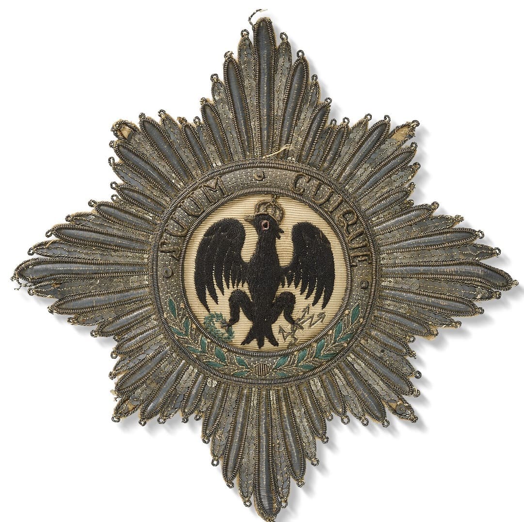 Murat's embroidered breast star of Black Eagle order.jpg