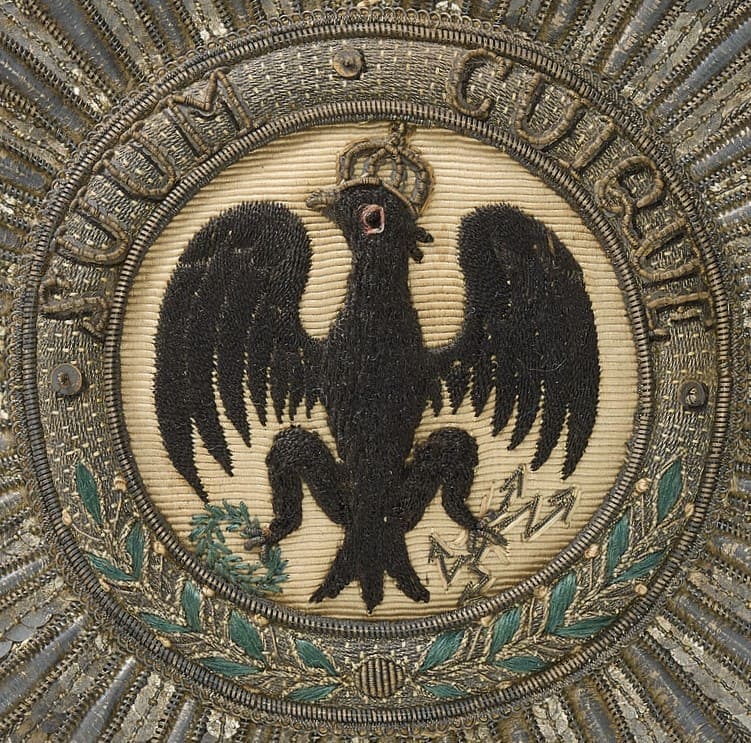 Murat's embroidered  breast star of Black Eagle order.jpg