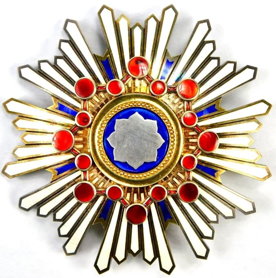 Order of Sacred Treasure breast star with mark ナ.jpg