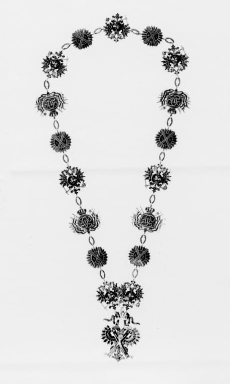 Order of Saint  Andrew awarded in 1867 to Prince August, Duke of Dalarna.jpg