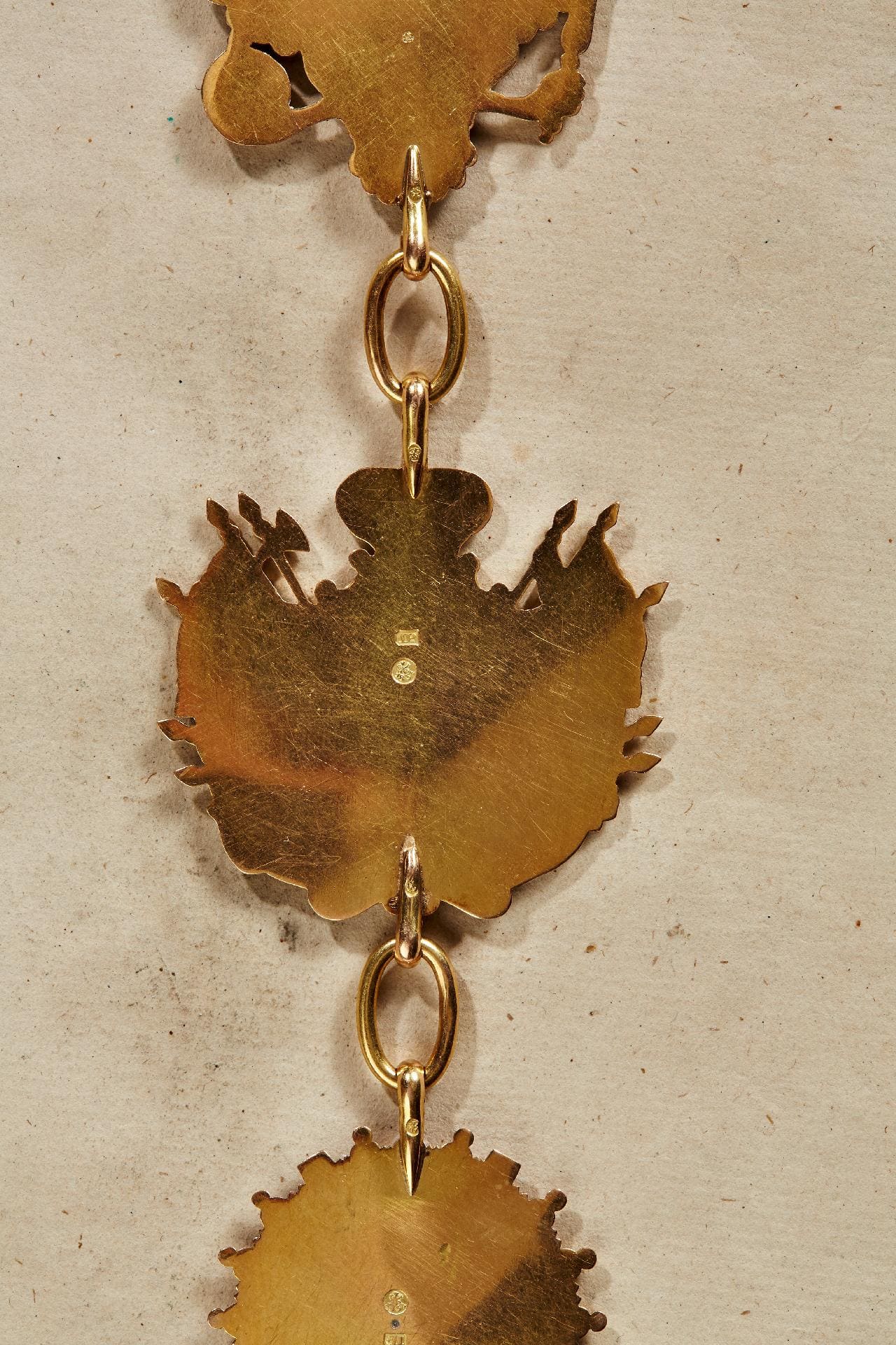 Order of Saint  Andrew Collar with 23 links made by Immanuel Pannasch in 1831.jpg