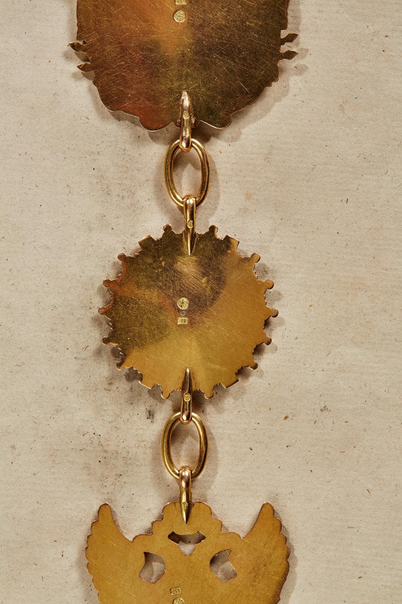 Order of Saint Andrew Collar with 23 links made by Immanuel Pannasch in 1831.jpg