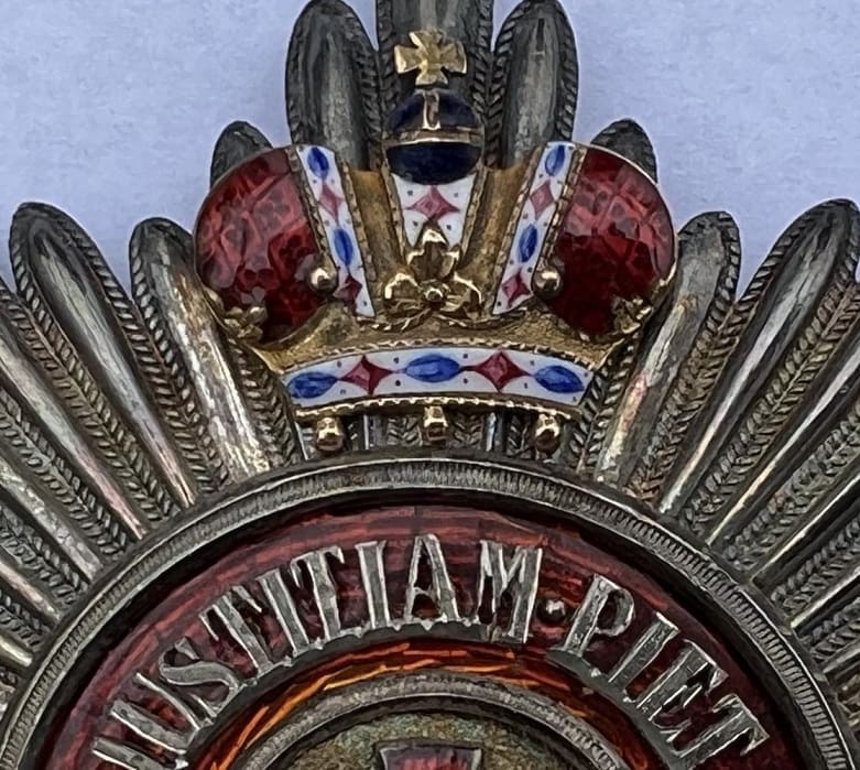 Order of Saint Anna Breast Star with Imperial Crown marked  KK.jpg
