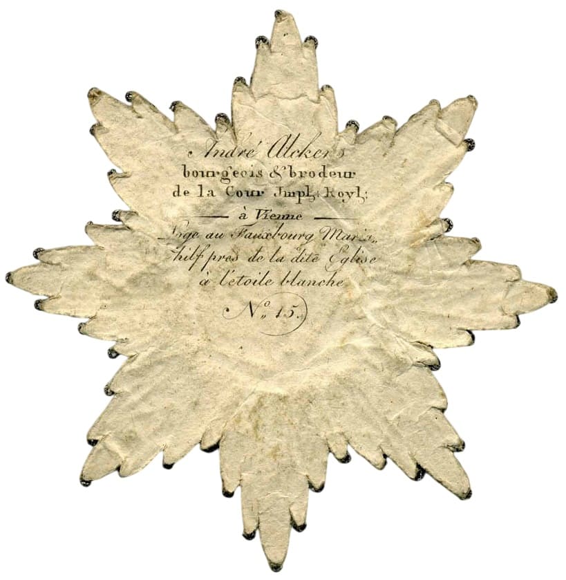 Order of Saint Anna  Embroidered Breast Star made by André Alckens, Vienne.jpg
