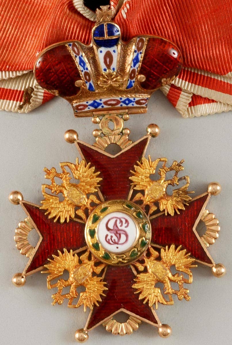 Order of Saint Stanislaus with Imperial Crown made by Keibel & Kammerer.jpg
