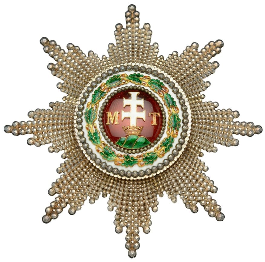 Order of Saint Stephen breast star of Hungary made by Rothe.jpg