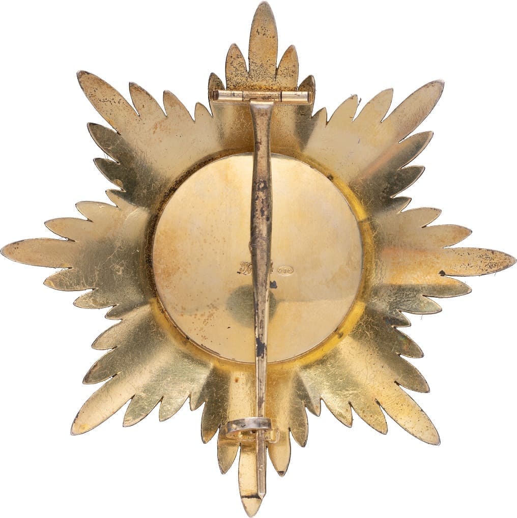 Order of St. Alexander Nevsky  breast star made by Keibel.jpg