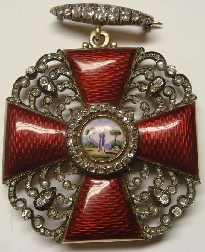 Order of St. Anna with Diamonds made by St.Petersburg workshop A.R..jpg