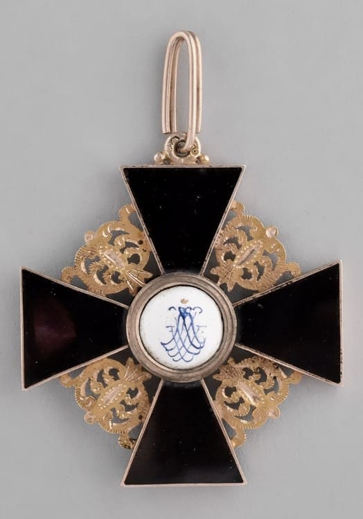Order of  St. Anna with flat black dark cherry enamel.jpg