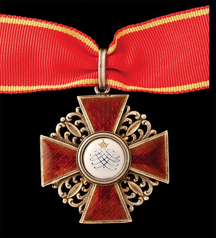 Order of St Anne 3rd class  Civil Division French-made.jpg