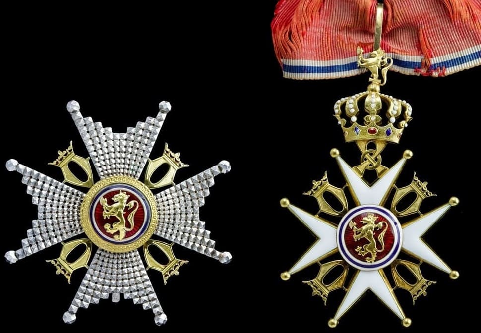 Order of St. Olav worn by Sir R. E. Bredon,.jpg