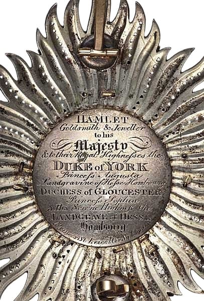 Order of the Bath breast stars made by  Hamlet, London.jpg