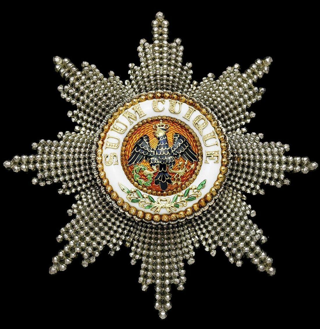 Order of the Black Eagle breast star by C. F. Rothe, Vienna.jpg