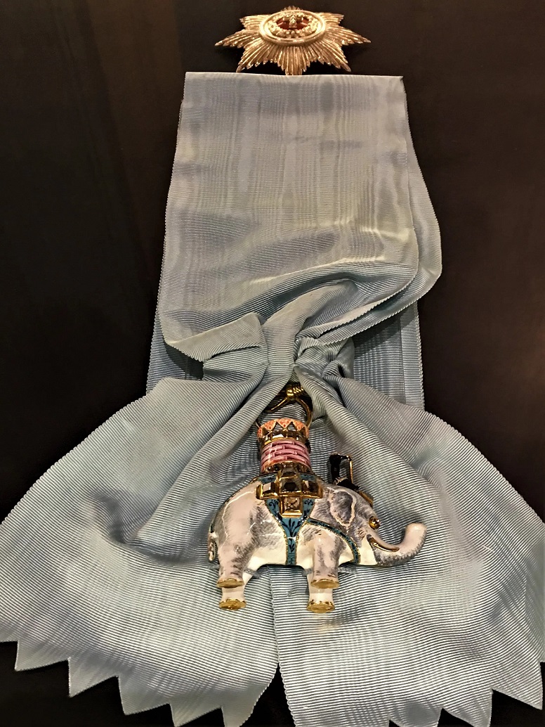 Order of the  Elephant awarded to 9th President of Finland Mauno Henrik Koivisto.jpg