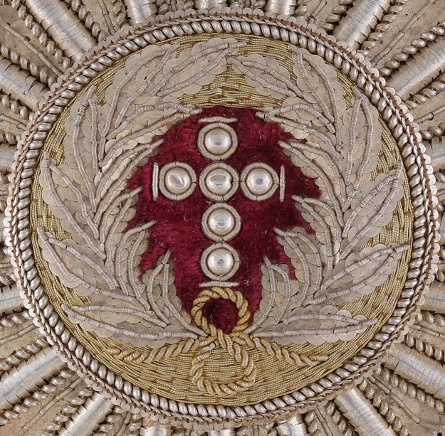 Order  of the Elephant Embroidered Breast Stars made by Hummel.jpg