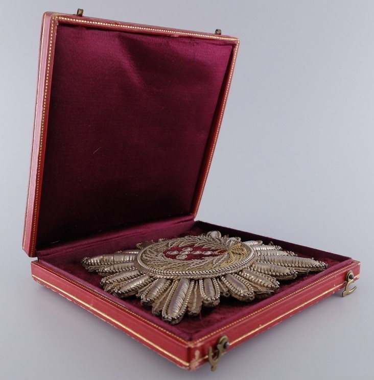 Order of the Elephant Embroidered  Breast Stars made by Hummel.jpg