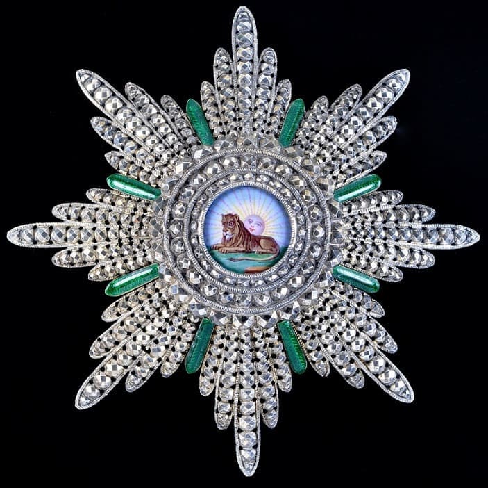 Order of the Lion and Sun 1st class  made by Kretly, Paris.jpg