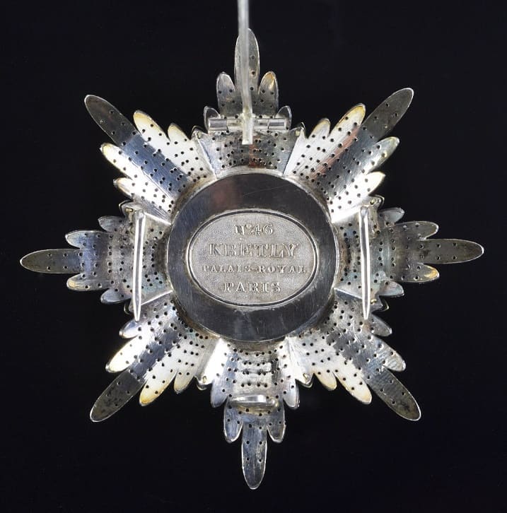 Order of the Lion and Sun 1st class  made by  Kretly, Paris.jpg