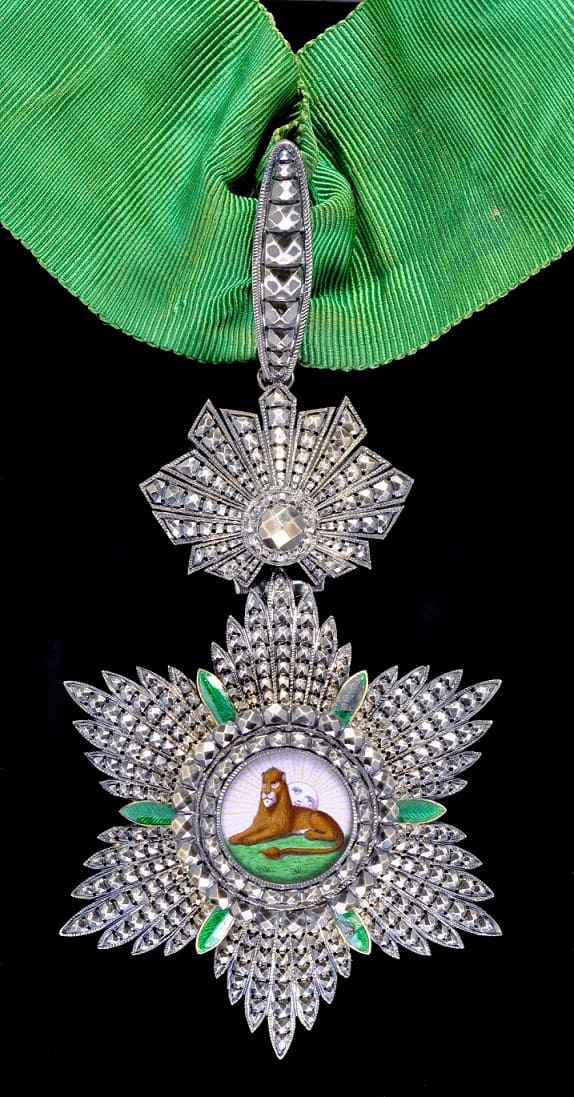 Order of the Lion and Sun 3rd class  made by Kretly, Paris.jpg