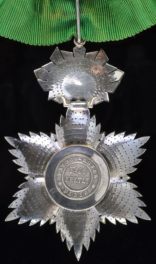 Order of the Lion and Sun 3rd class  made  by Kretly, Paris.jpg