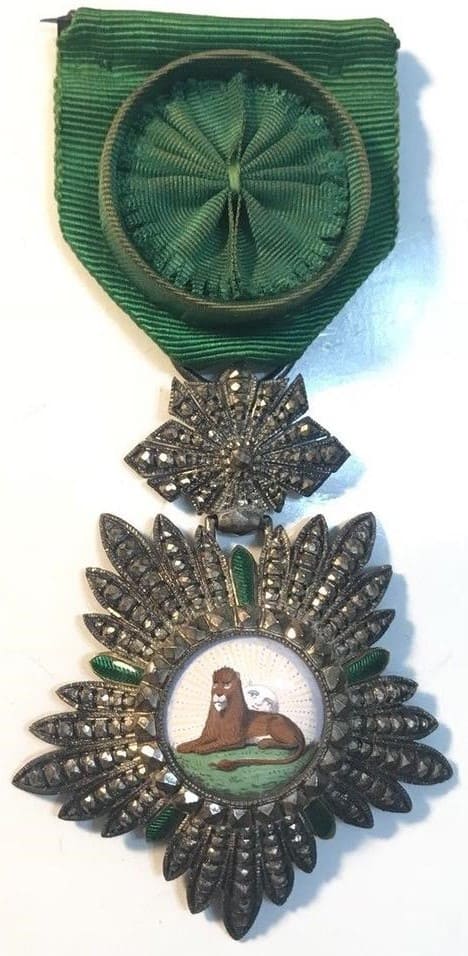 Order of the  Lion and Sun 4th class made by Kretly, Paris.jpg