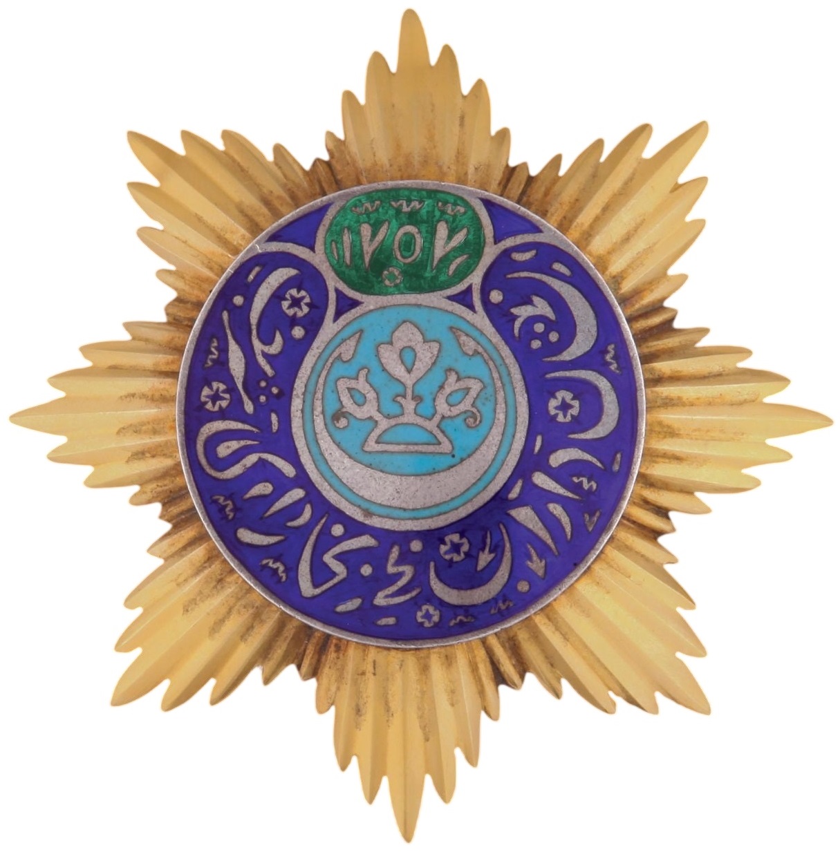 Order of the Noble Bukhara made by St. Petersburg workshop E.L.jpg