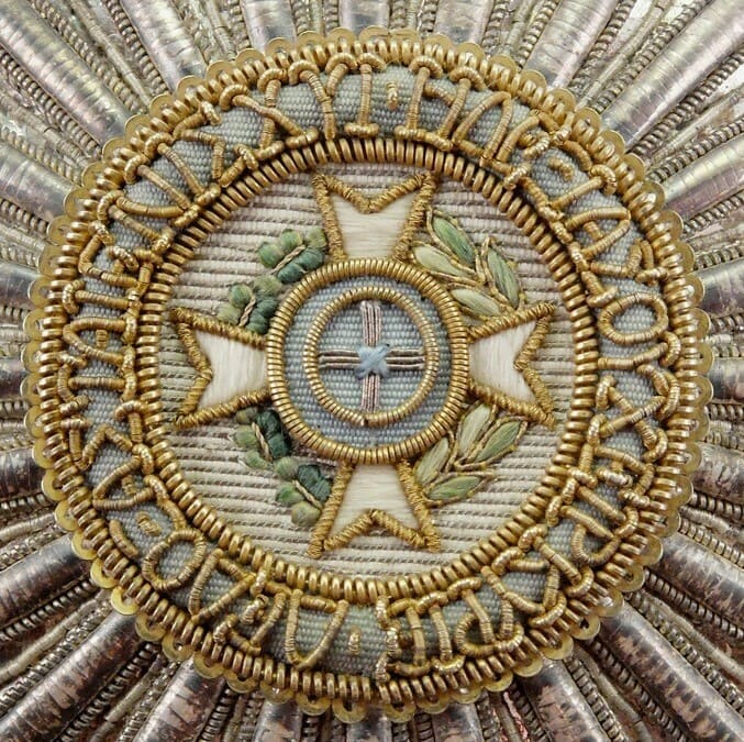 Order of the Redeemer  Embroidered Breast Star  made   by Heinrich Vogels & Alcken.jpg