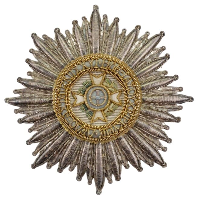 Order of the Redeemer  Embroidered Breast Star  made by Heinrich Vogels & Alcken.jpg
