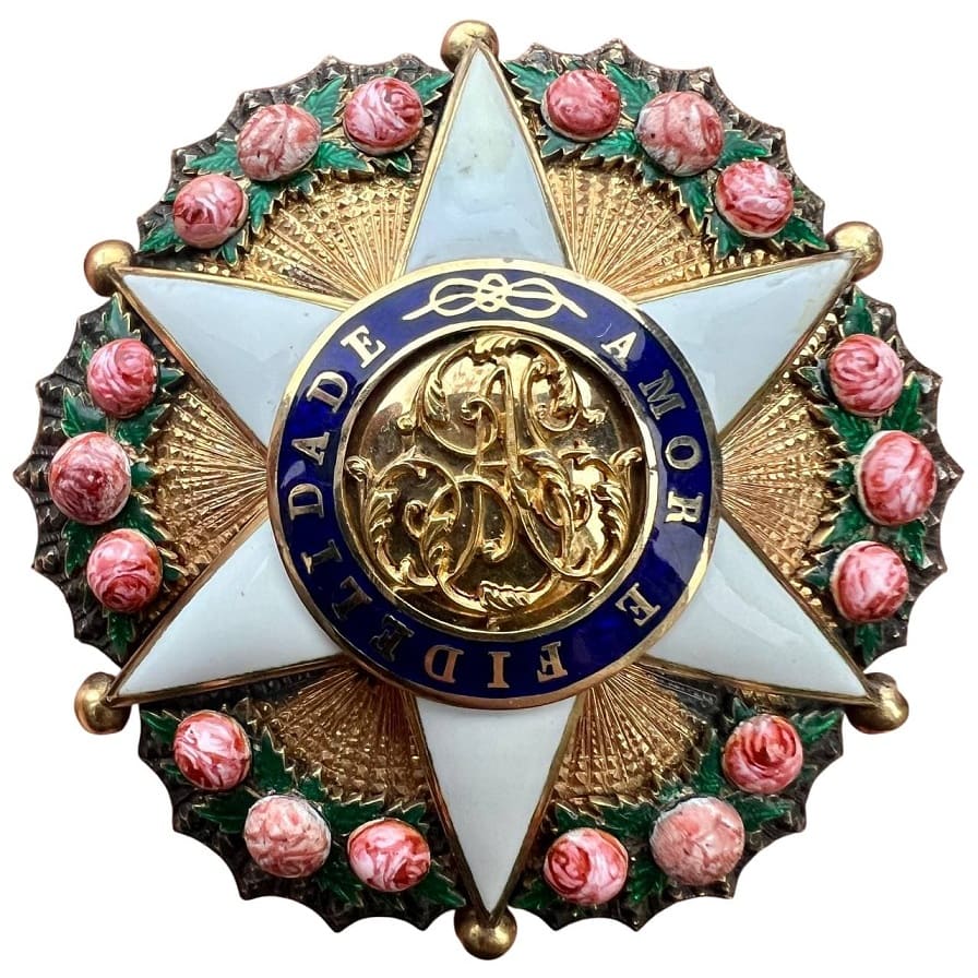 Order of the Rose breast star made by Lemaitre, Paris.jpg