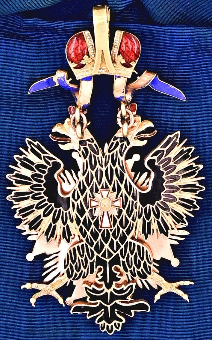 Order  of the White Eagle awarded in 1909 to Admiral Eugène de Jonquières.jpg