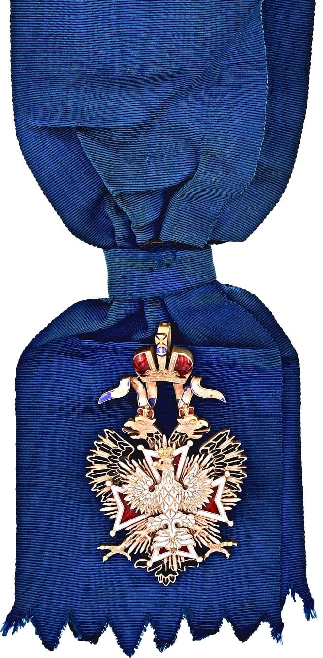 Order of the White Eagle  awarded in 1909 to Admiral Eugène de Jonquières.jpg