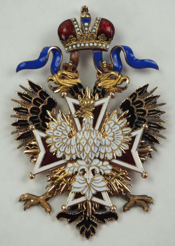 Order of the White Eagle made by Julius Keibel IK awarded in 1875.jpg