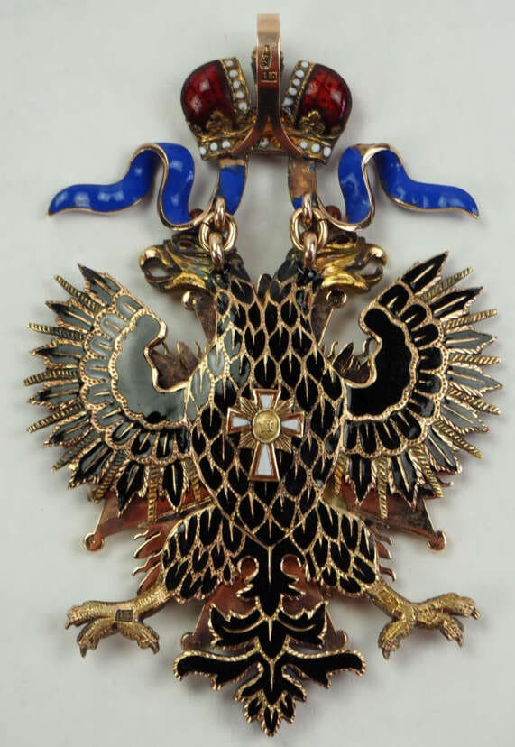 Order  of the White Eagle made by Julius Keibel IK awarded in 1875.jpg