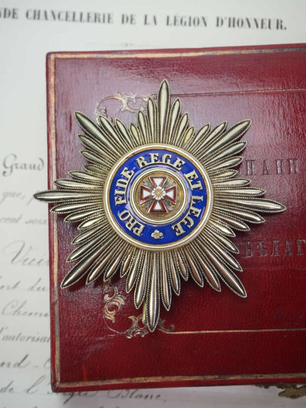 Order of the White Eagle made by Julius Keibel_IK awarded in 1875.jpg