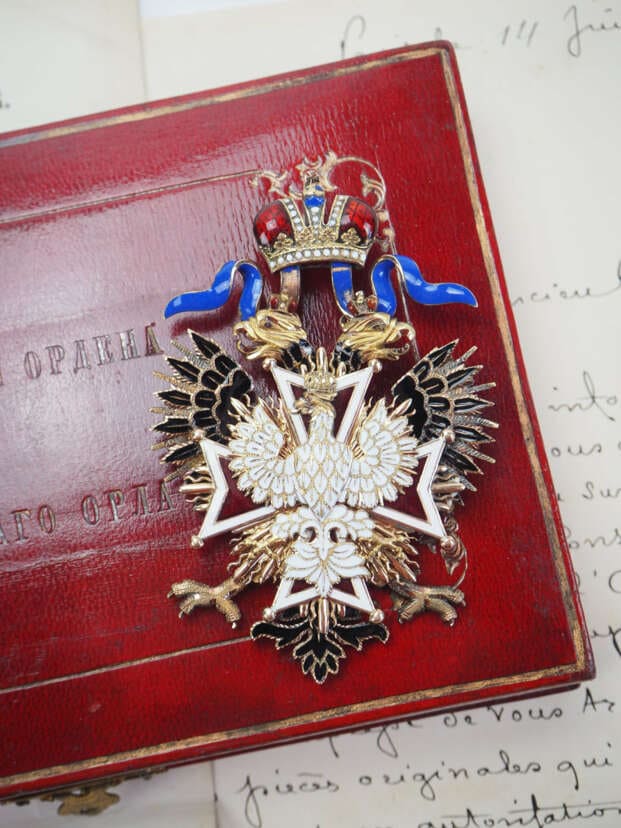 Order of the White Eagle_made by Julius Keibel IK awarded in 1875.jpg