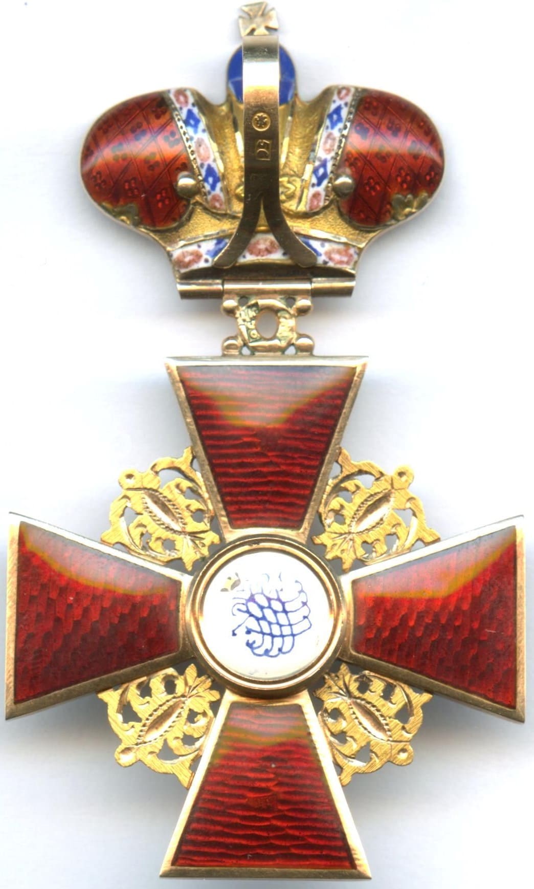 Orders of Saint  Anna with Imperial Crown made by Julius Keibel 1866.jpg