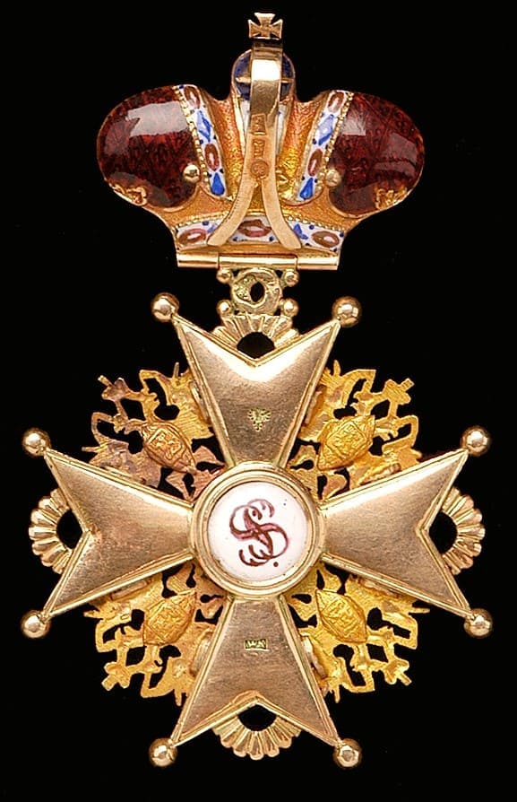 Orders of  Saint Stanislaus with Imperial Crown made by Keibel & Kammerer.jpg