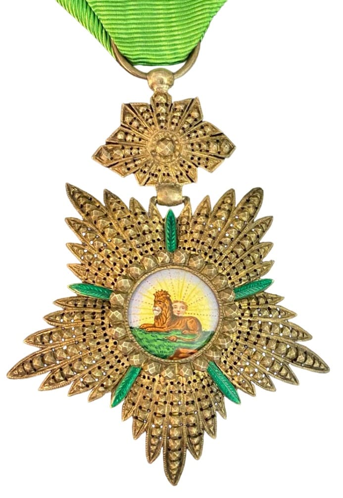 Ordre du Lion et du Soleil, bijou d'officier.jpg