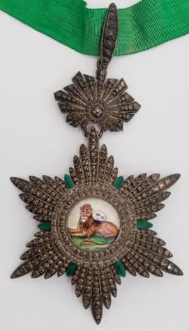 Ordre du Lion et du Soleil croix de Commandeur par Wolfers.jpg