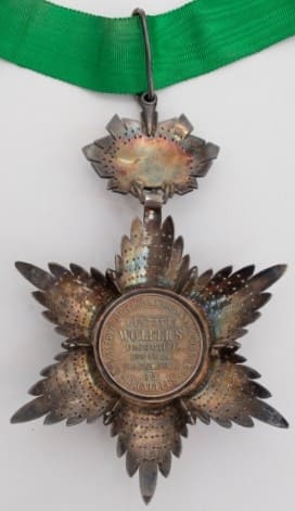 Ordre du Lion et du Soleil croix de Commandeur  par Wolfers.jpg