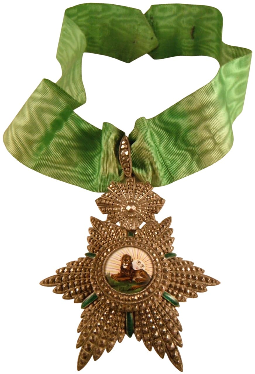 Ordre du Lion et du Soleil croix de Commandeur par Wolfers.jpg