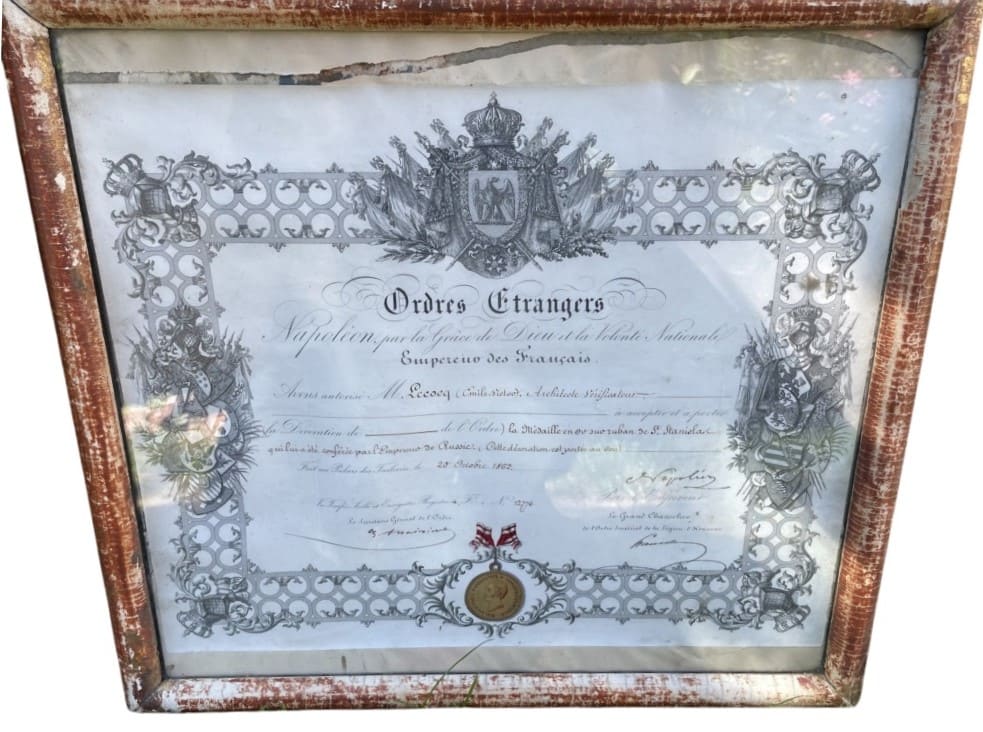 Permissions to accept and wear Gold Medal for Zeal on St. Stanislaus order ribbon.jpg