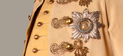 Peter III of Russia Order of Saint  Andrew Embroidered Breast Star.jpg