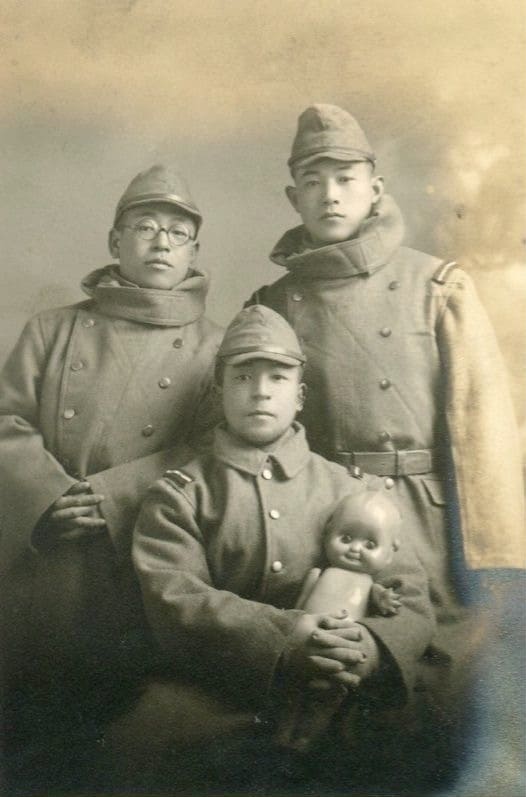 Photo of Japanese Soldiers with  Dolls.jpeg