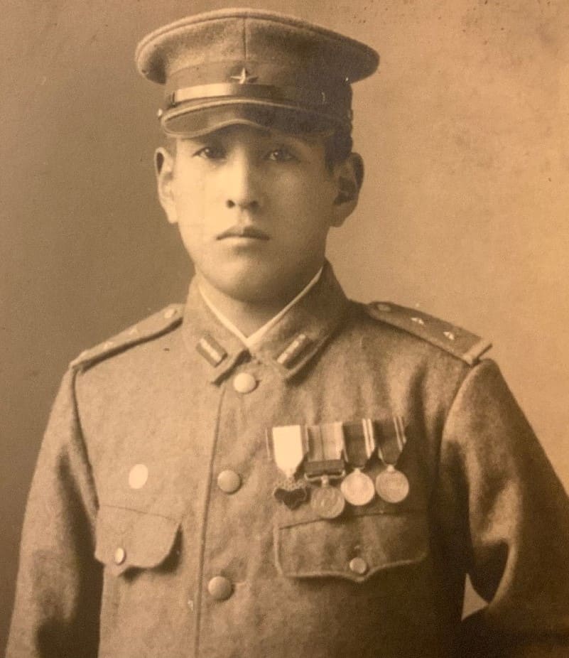 Photo of with Manchukuo  Red Cross Society Medal.jpg