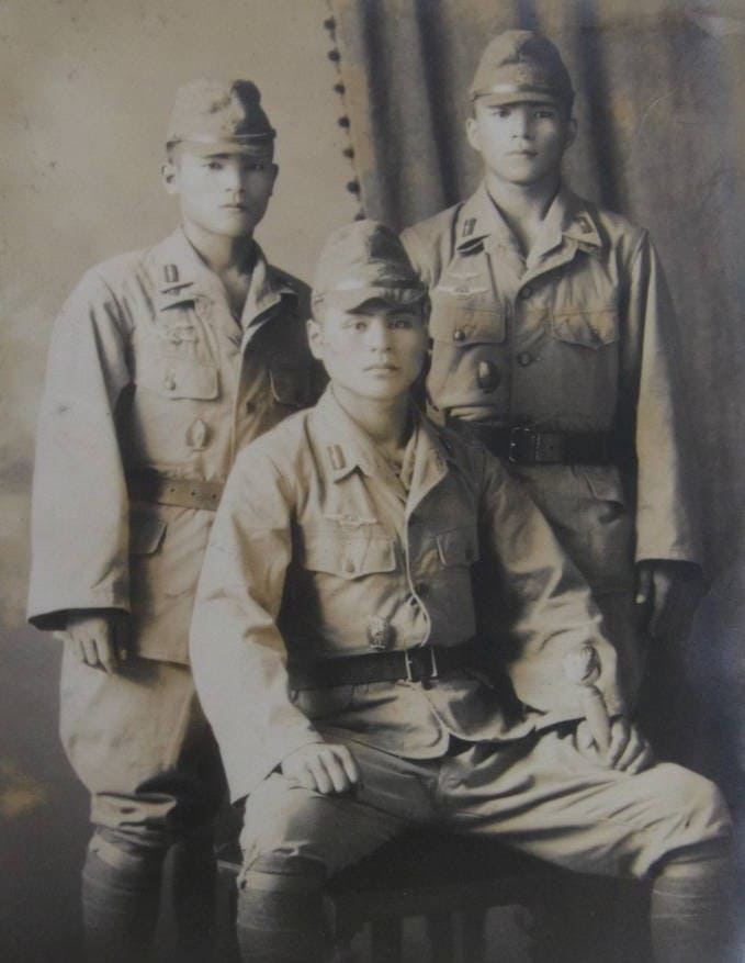 Photo with the  Japanese Army Pilot Badge.jpg