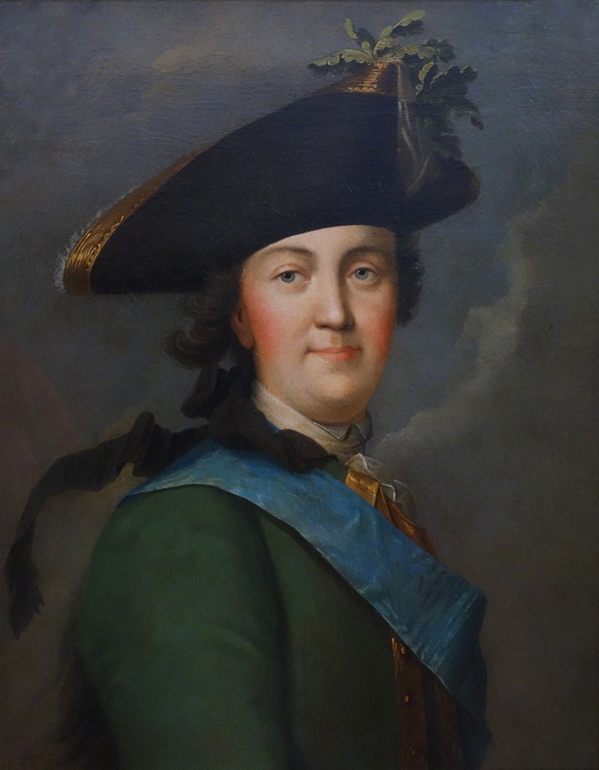 Portrait of Catherine II in the uniform of the guards by Erickson W..jpg